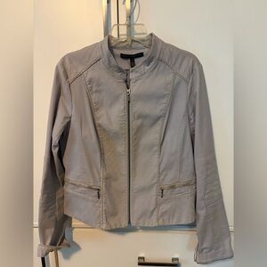 White House Black Market Women's Lilac Moto Jacket. 14